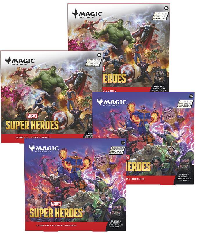 Magic The Gathering MTG Marvel Super Heroes Scene Box Case - Marvel Super Heroes (MSH)