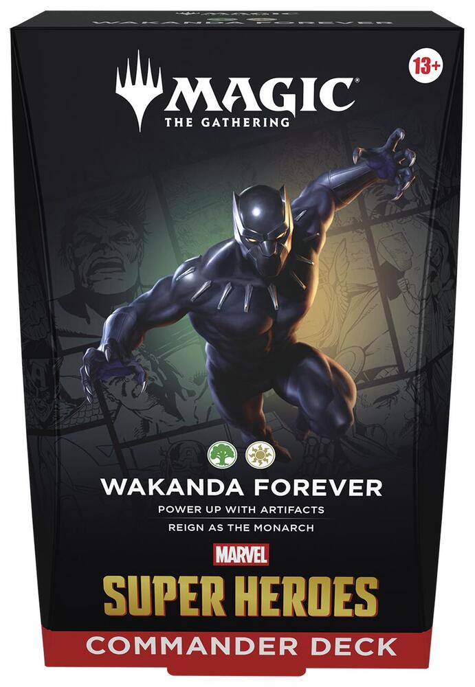 Magic The Gathering MTG Marvel Super Heroes Commander Deck - Wakanda Forever - Commander: Marvel Super Heroes (MSC)