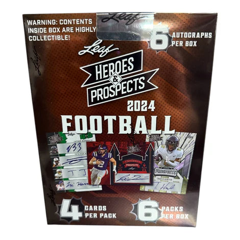 2024 Leaf Heroes & Prospects Football Hobby Box