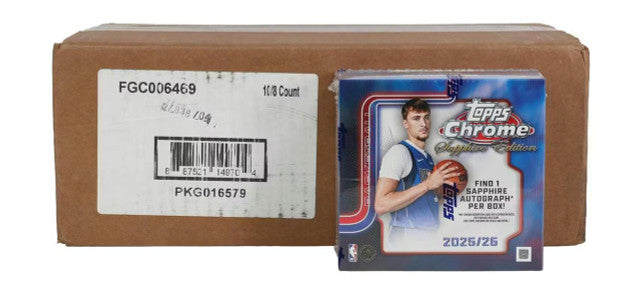 2025/26 Topps Chrome Sapphire Edition Basketball 10-Box Case