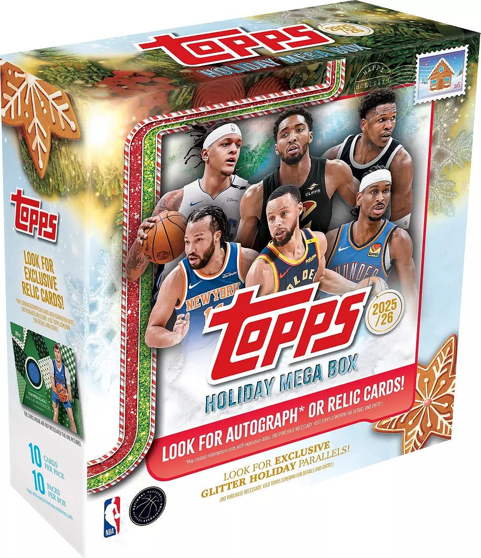 2025 Topps NBA Holiday Basketball Mega Box