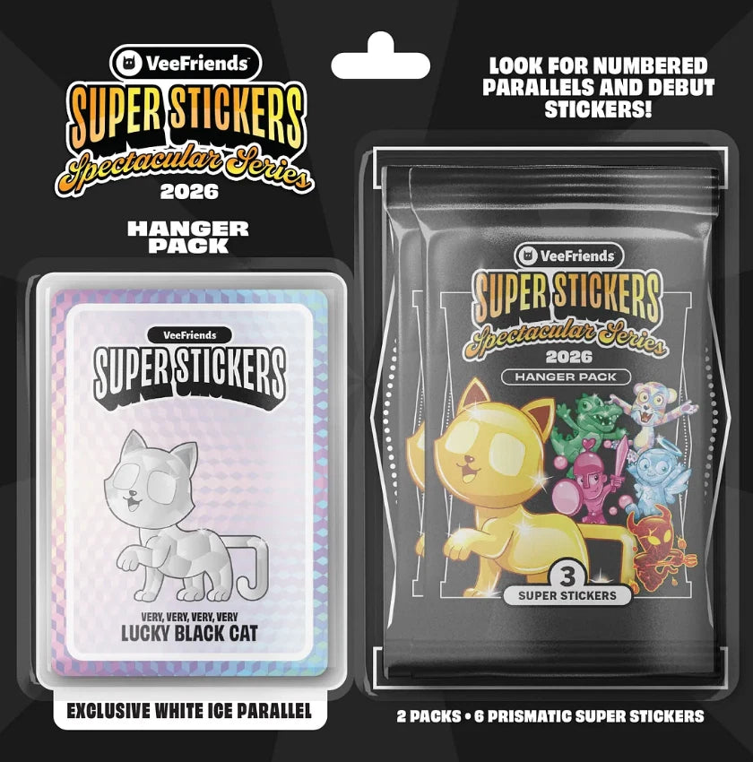 2026 VeeFriends Super Stickers Spectacular Series White Ice Hanger Box