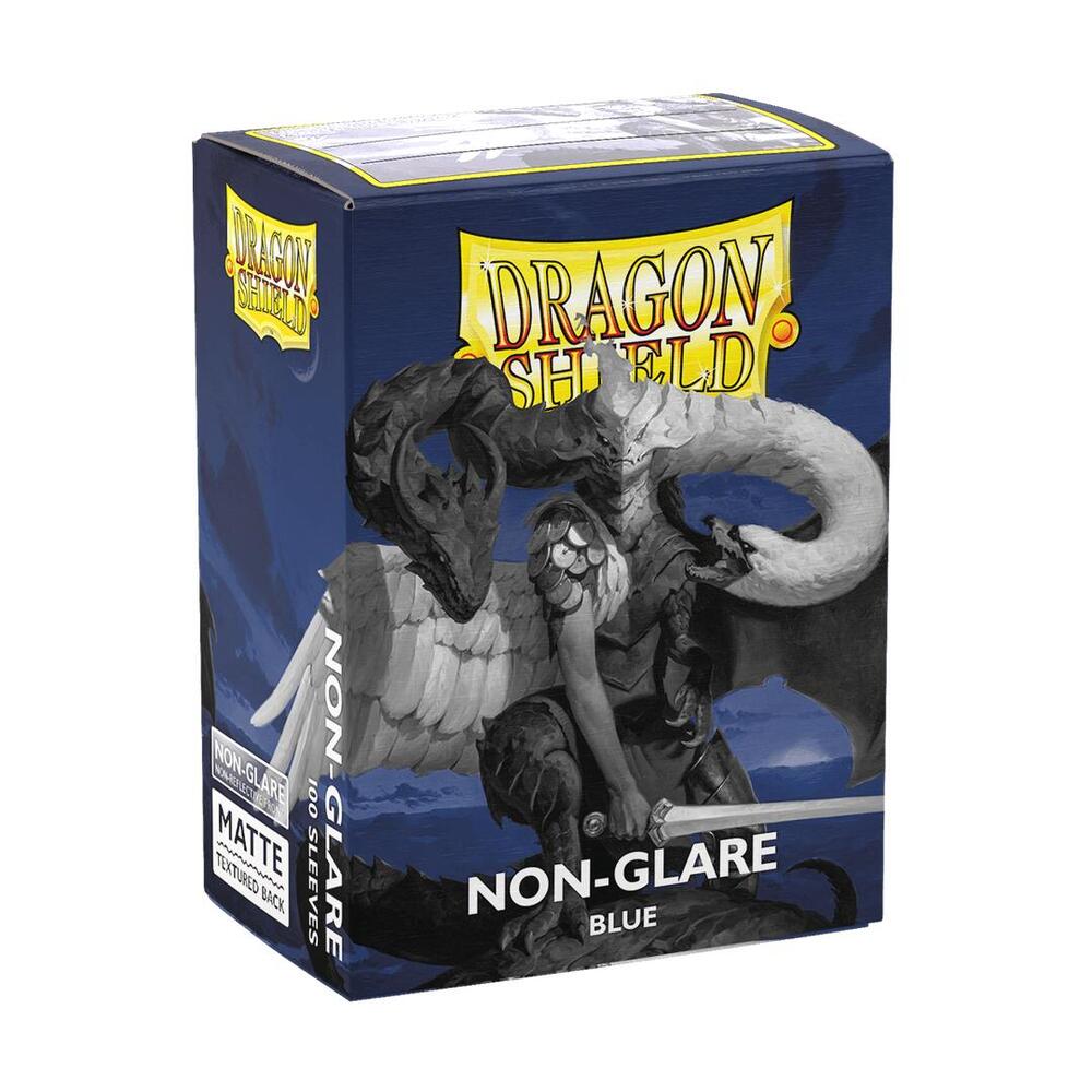 Dragon Shield 100 Count Box Matte Non Glare Blue - Dragon Shield Card Sleeves