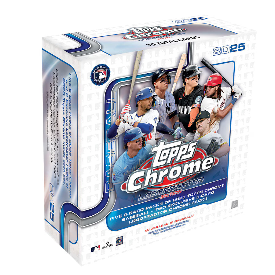 2025 Topps Chrome Baseball Factory Sealed Logofractor Mega Box