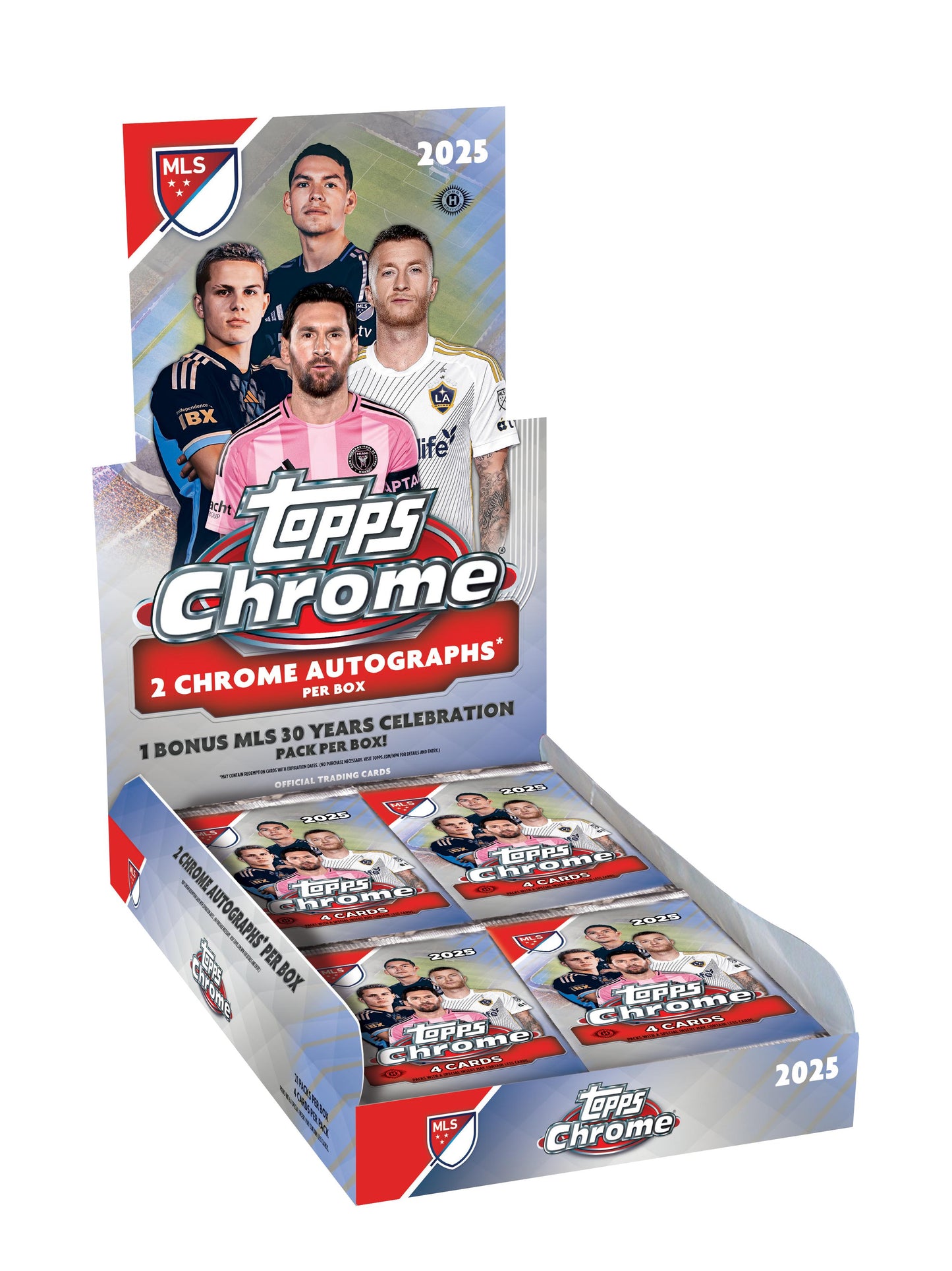 2025 Topps MLS Major League Soccer Chrome Hobby Box