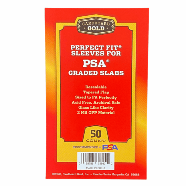 Cardboard Gold PSA Graded Sleeves (logo and no logo available)