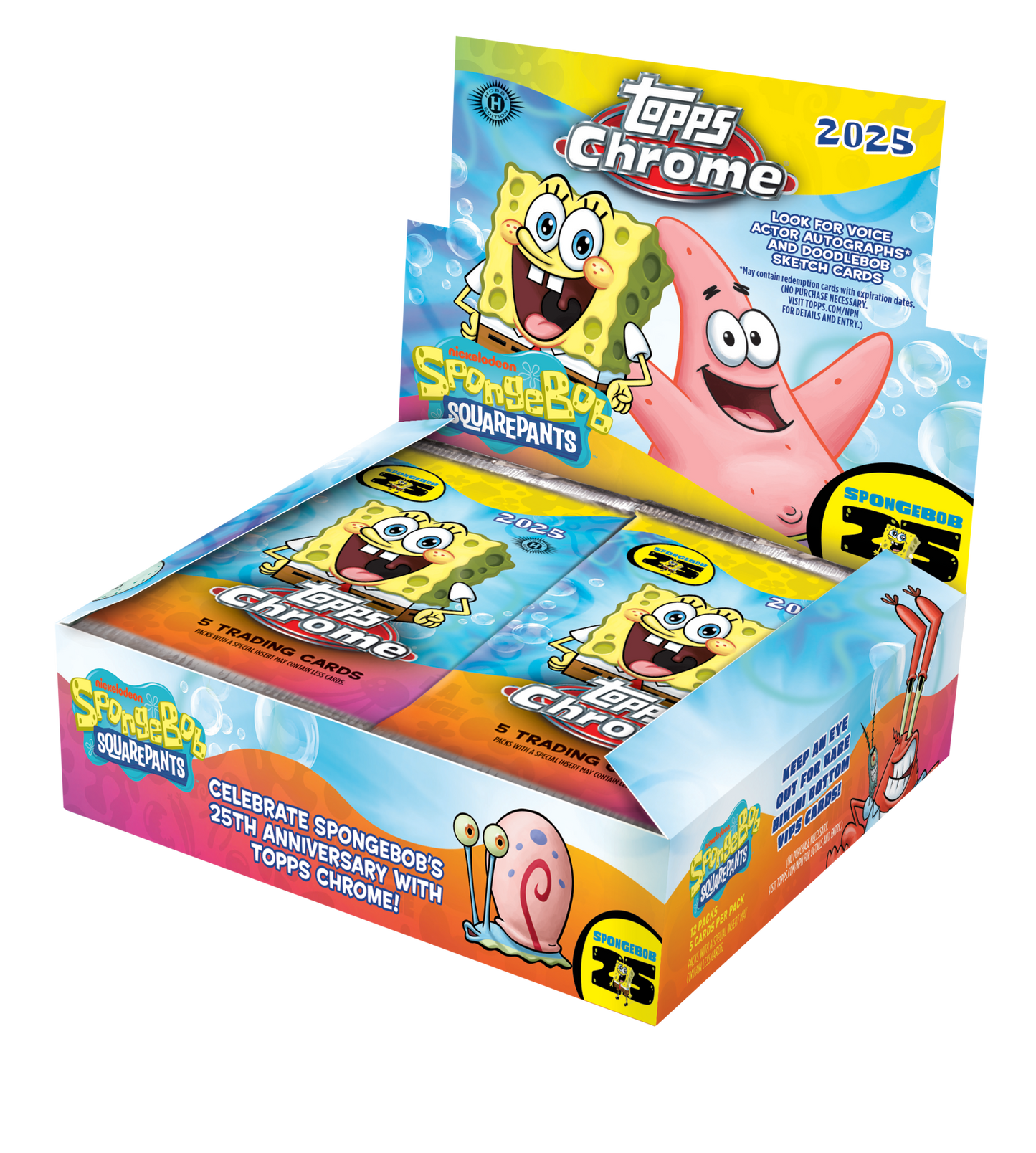 SpongeBob Chrome 25th Anniversary Hobby Box (Topps 2025)