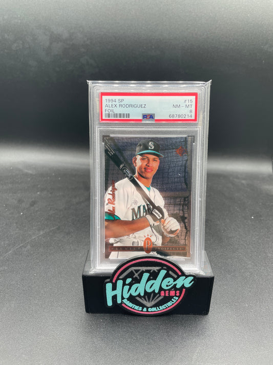 1994 SP #15 ALEX RODRIGUEZ FOIL PSA 8
