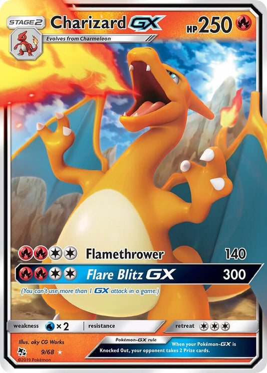 2019 POKEMON SUN & MOON HIDDEN FATES #9 CHARIZARD GX HIDDEN FATES PSA 9