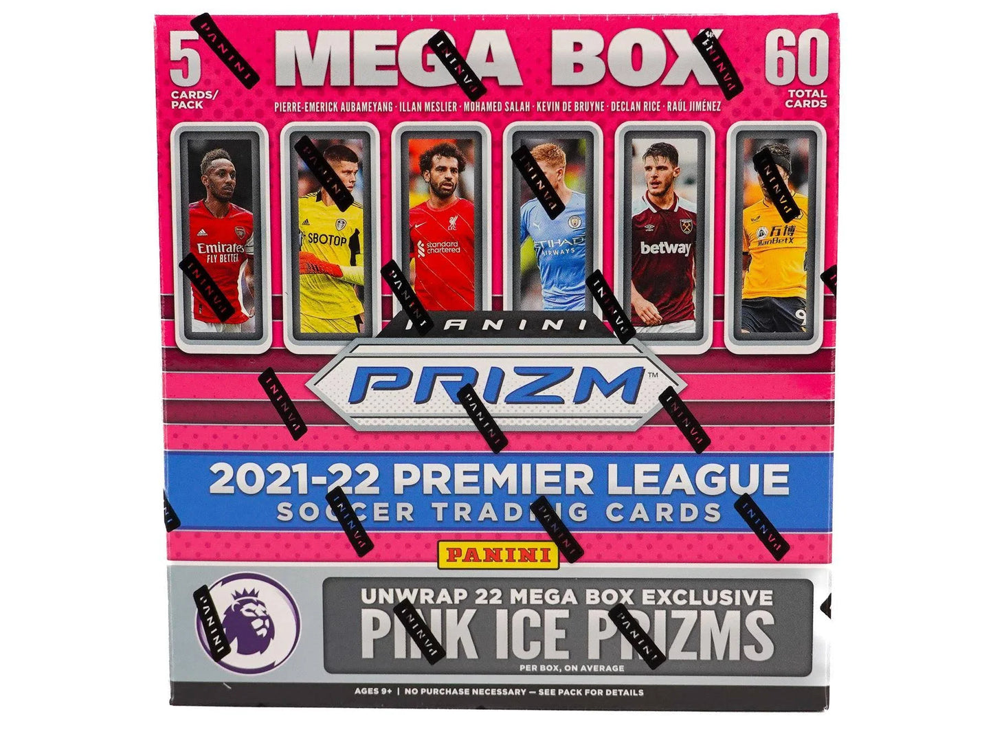 2021/22 Panini Prizm Premier League EPL Soccer Mega Box (Pink Ice Prizms!)