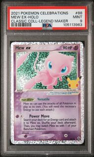 2021 POKEMON CELEBRATIONS CLASSIC COLLECTION 88 MEW EX-HOLO PSA 9