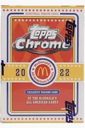 2022 Topps Chrome McDonalds All American Basketball Blaster - SEALED