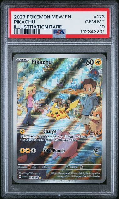 2023 POKEMON MEW EN-151 173 PIKACHU ILLUSTRATION RARE PSA 10