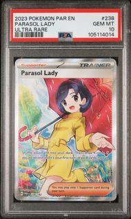 2023 POKEMON PAR EN-PARADOX RIFT 238 PARASOL LADY ULTRA RARE PSA 10