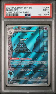 2024 POKEMON SFA EN-SHROUDED FABLE 069 DUSCLOPS ILLUSTRATION RARE PSA 9
