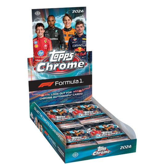 2024 Topps Chrome F1 Formula 1 Racing Hobby Box - SEALED