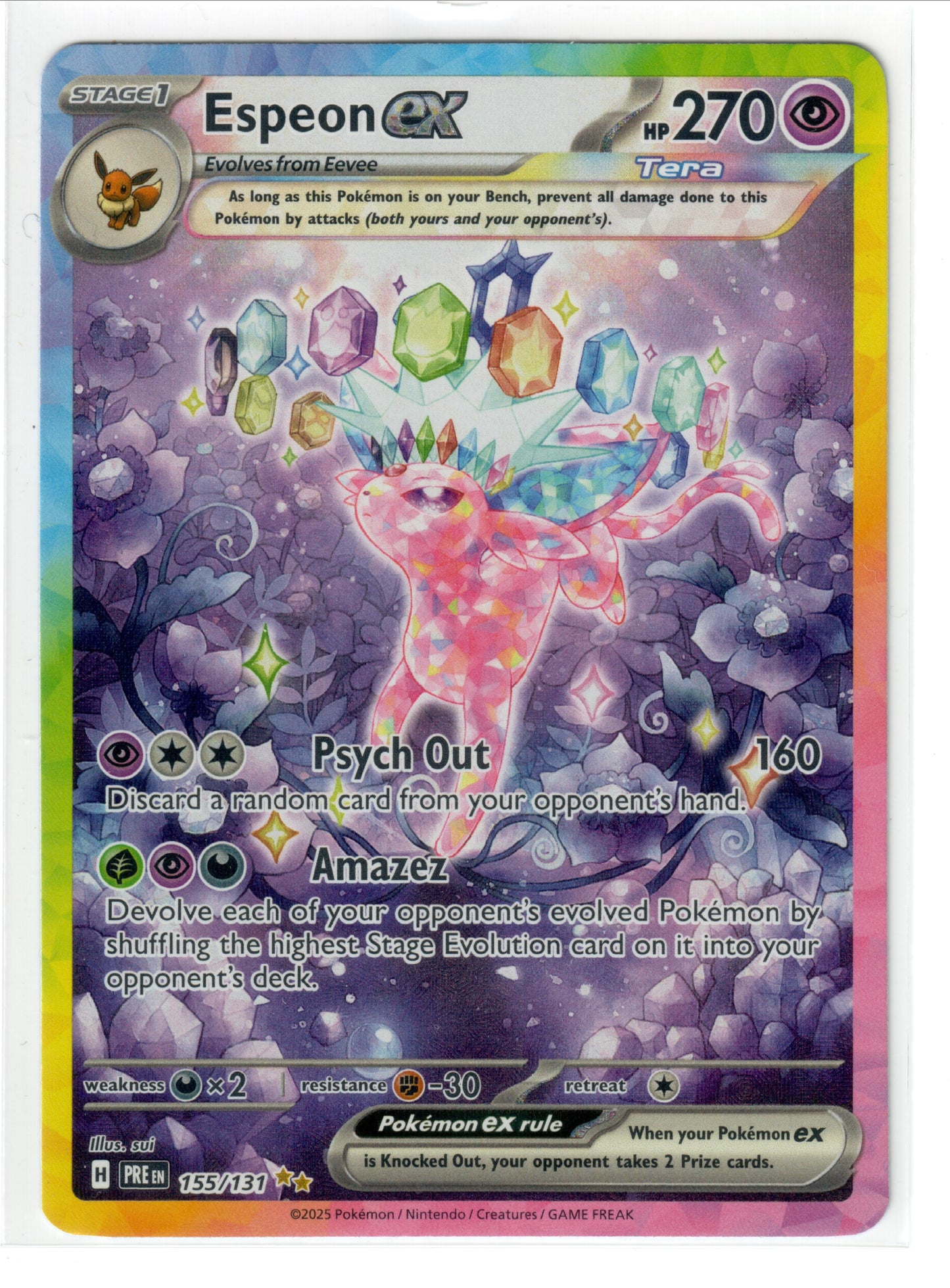 Espeon ex - 155/131 - SV: Prismatic Evolutions (PRE)