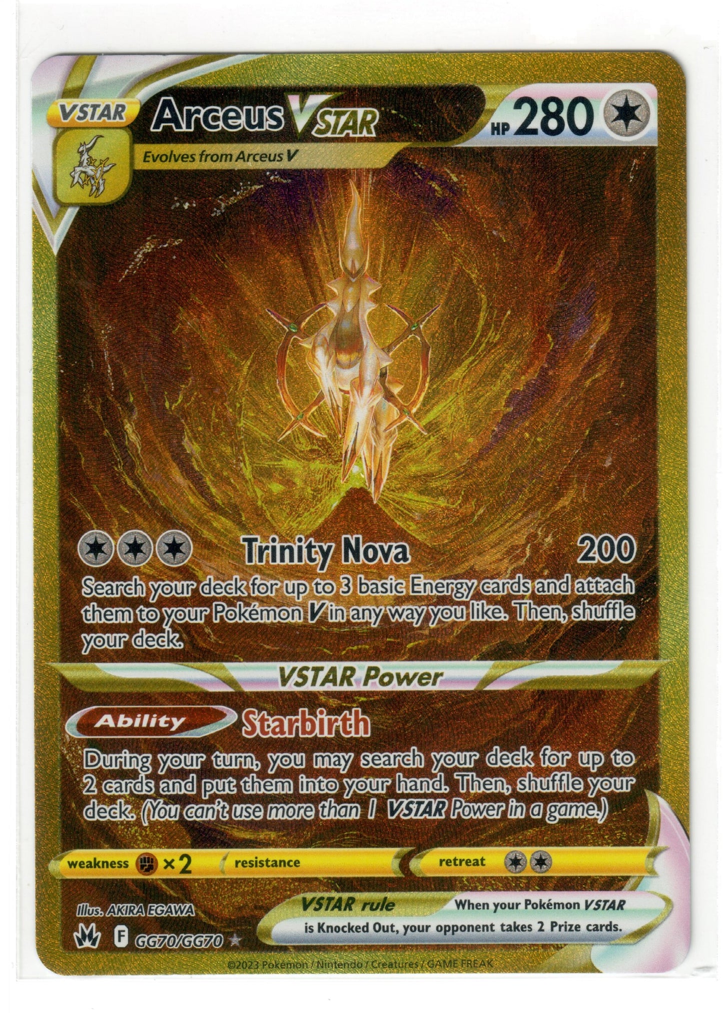 Arceus VSTAR (Secret) - Crown Zenith: Galarian Gallery (CRZ:GG)