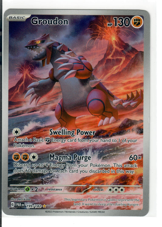 Groudon - 199/182 - SV04: Paradox Rift (PAR)