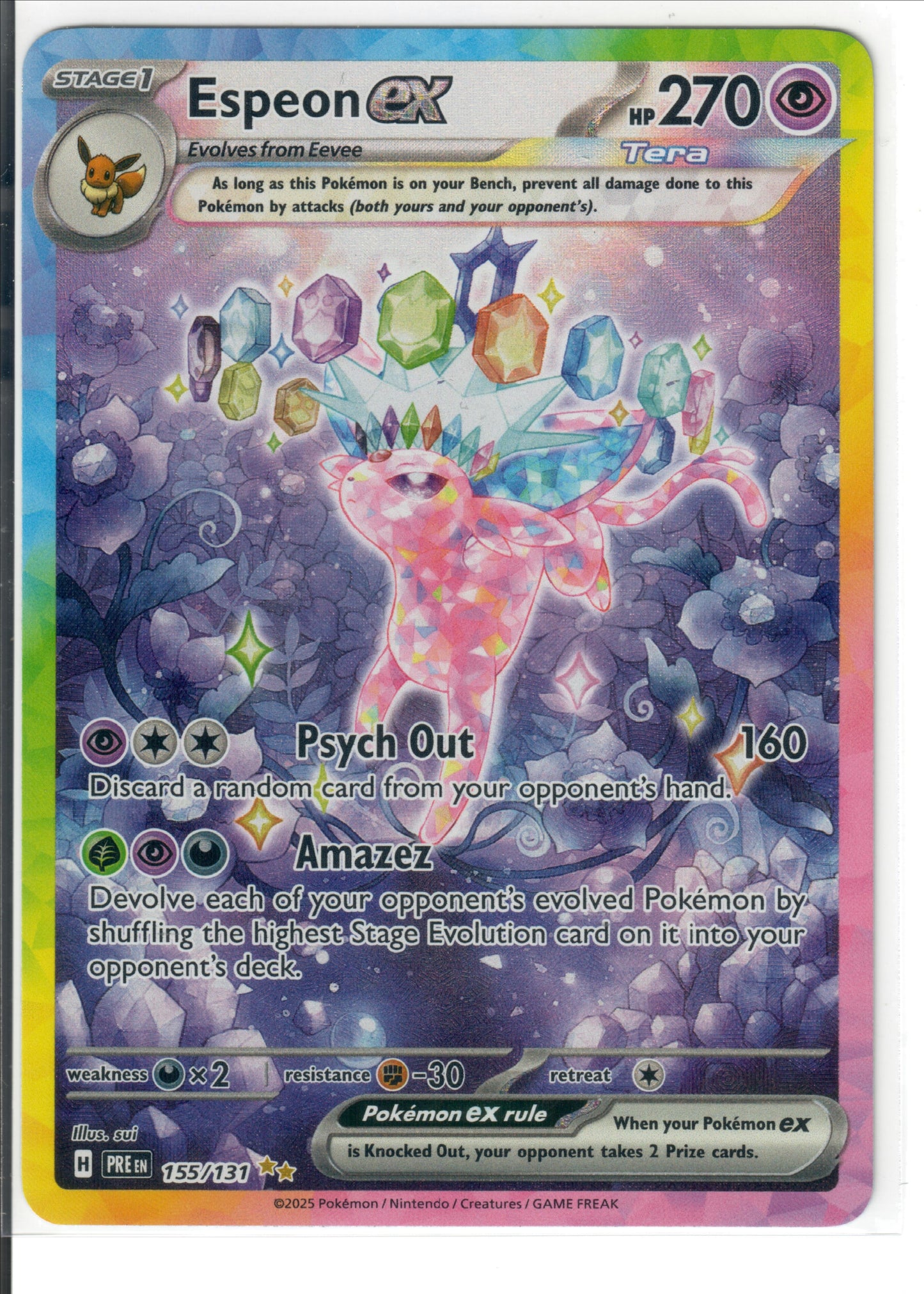 Espeon ex - 155/131 - SV: Prismatic Evolutions (PRE)