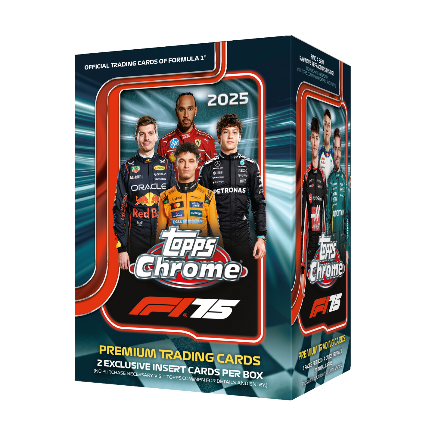2025 Topps Chrome F1 Formula 1 6-Pack Value Box