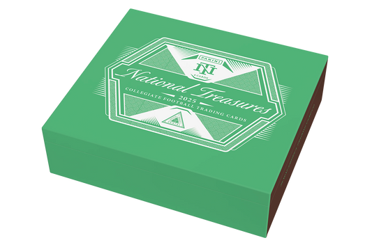 2025 Panini National Treasures Collegiate Football Trading Card Box (Hobby)