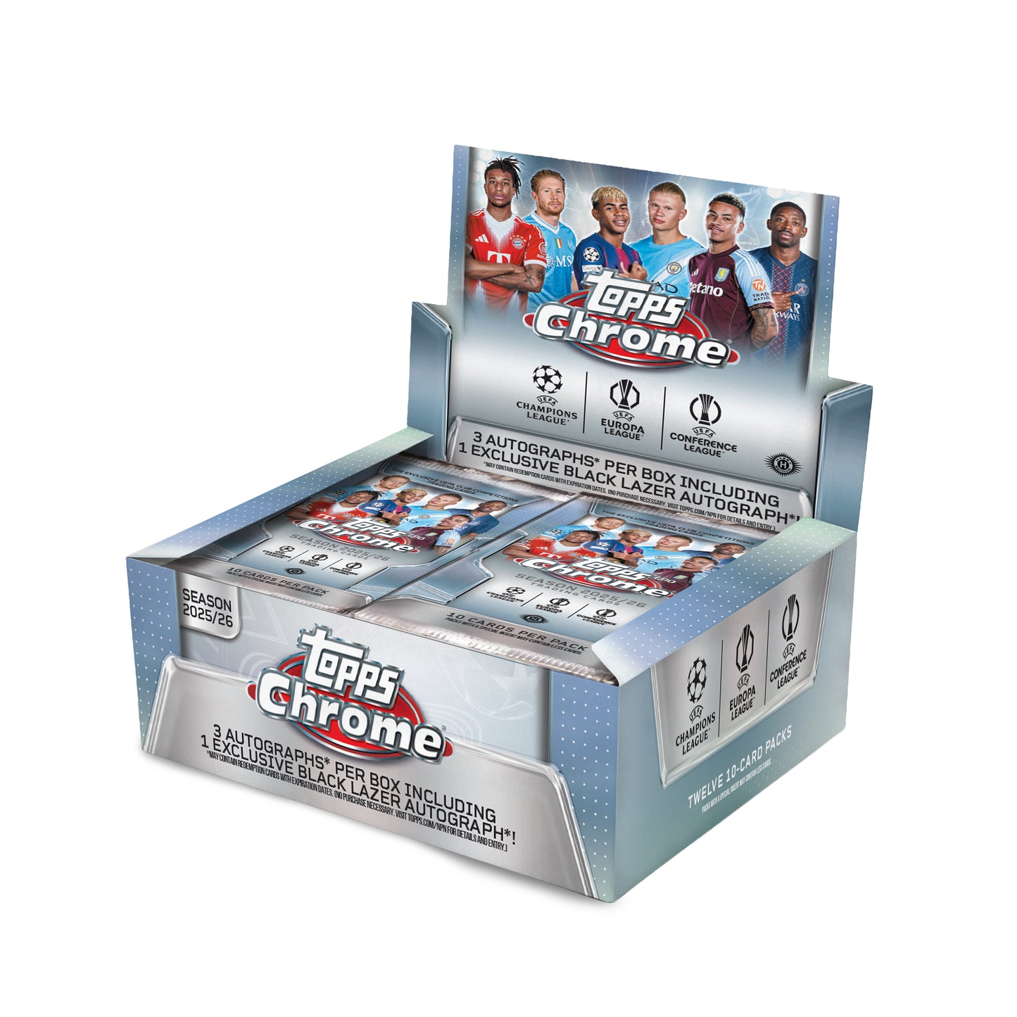 2025-26 Topps Chrome UEFA Club Competitions Jumbo Hobby Box
