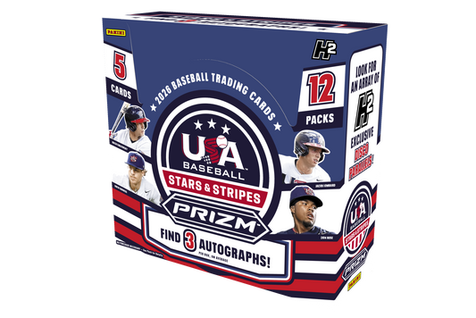 2026 Panini Prizm USA Stars & Stripes Baseball Trading Card Box (Hobby H2)