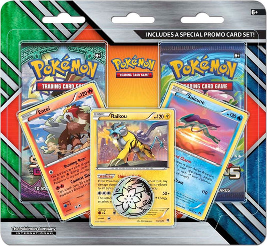 Pokemon 2-Pack Blister Pack [Raikou, Entei, & Suicune] - Legendary Dogs