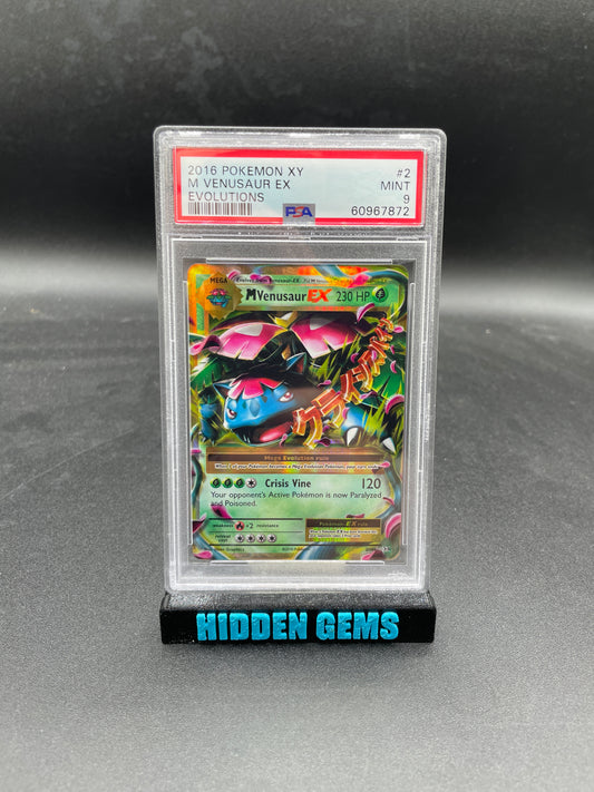 2016 Pokemon XY 2 M Venusaur EX Evolutions PSA 9