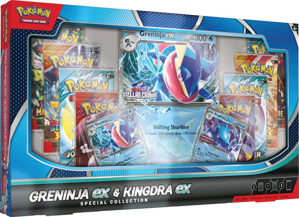 Pokemon Greninja EX & Kingdra EX Special Collection Box
