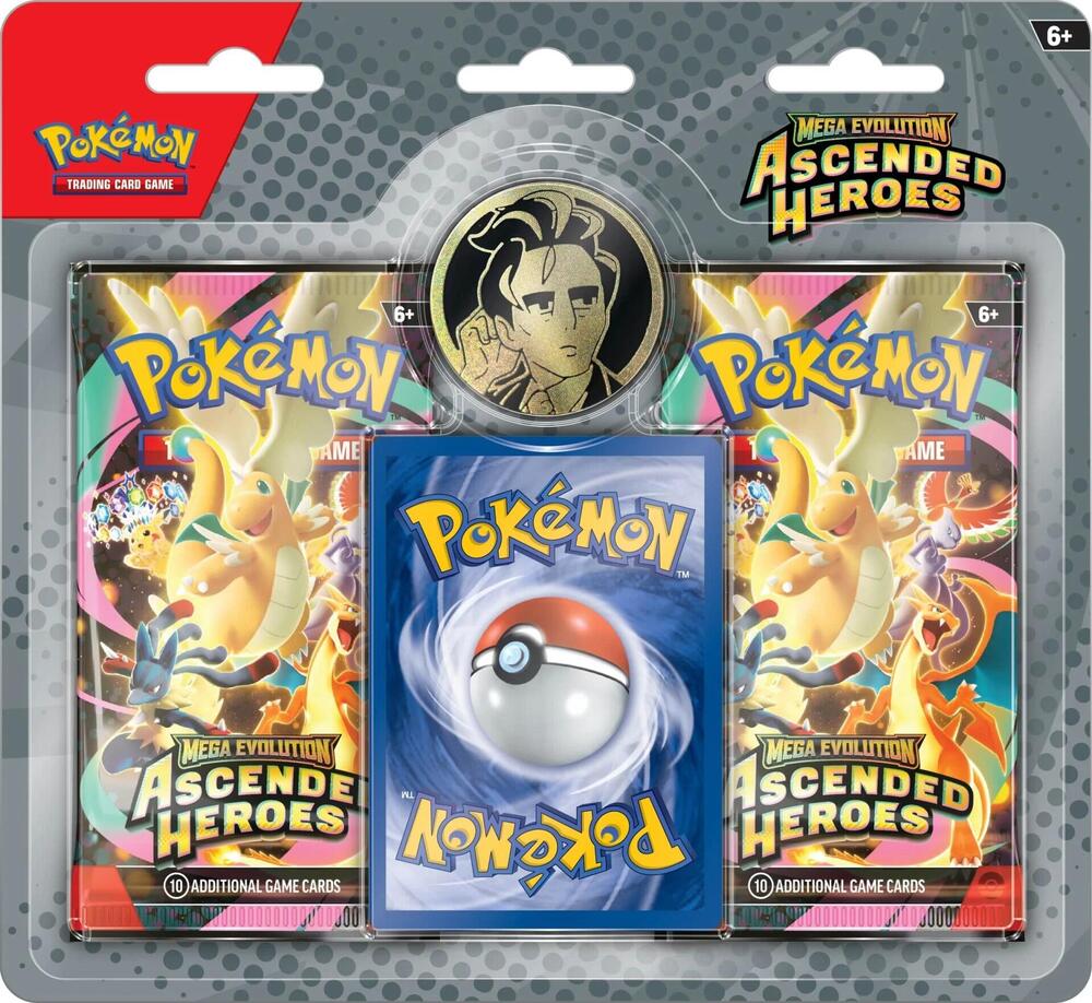 Pokemon Ascended Heroes 2 Pack Blister (Styles May Vary)
