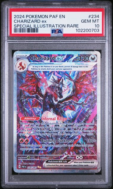 2024 POKEMON PAF EN-PALDEAN FATES #234 CHARIZARD ex SPECIAL ILLUSTRATION RARE PSA 10