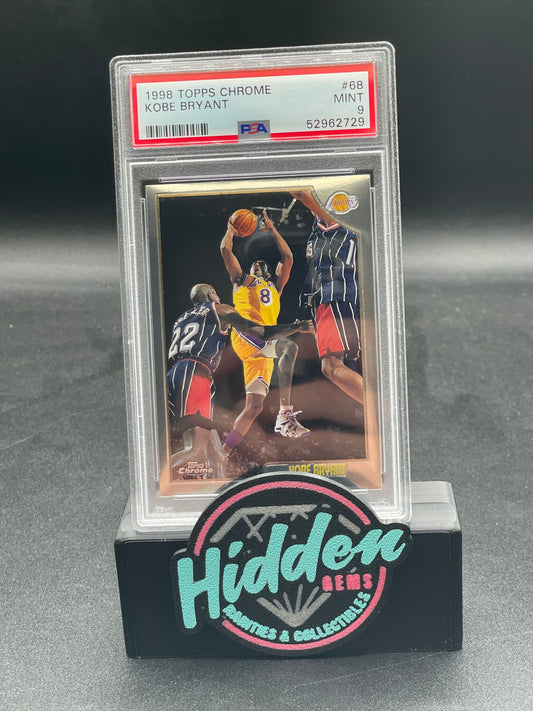 1998 TOPPS CHROME #68 KOBE BRYANT PSA 9