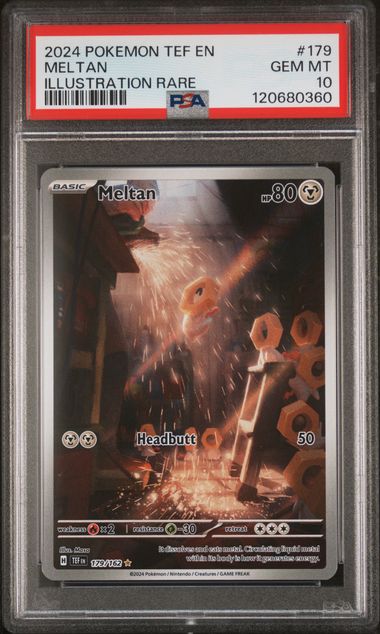 2024 POKEMON TEF EN-TEMPORAL FORCES #179 MELTAN ILLUSTRATION RARE PSA 10