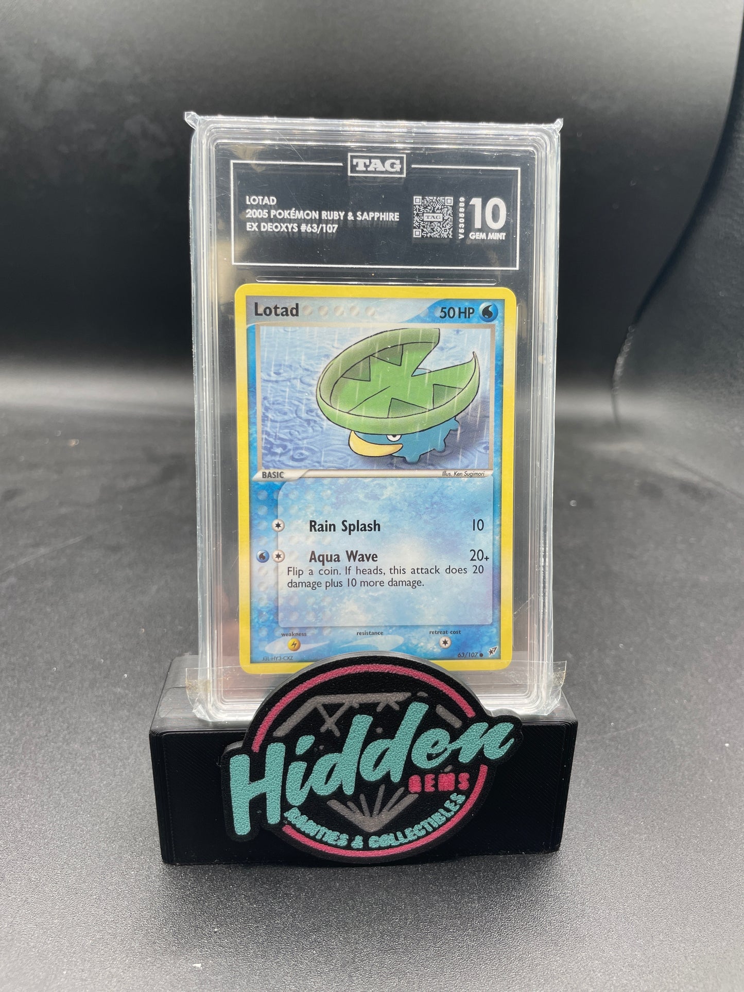 2005 POKÉMON RUBY & SAPPHIRE LOTAD #63 EX DEOXYS TAG 10