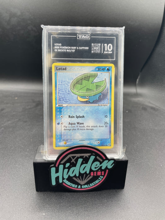 2005 POKÉMON RUBY & SAPPHIRE LOTAD #63 EX DEOXYS TAG 10