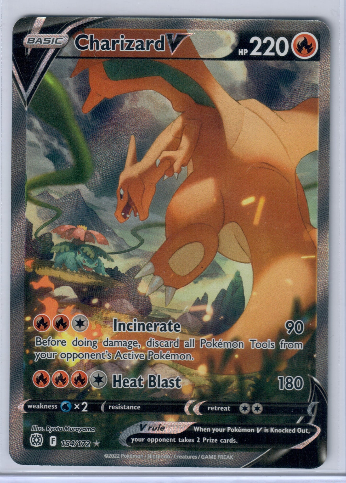 Charizard V (Alternate Full Art) - SWSH09: Brilliant Stars (SWSH09) #154/172