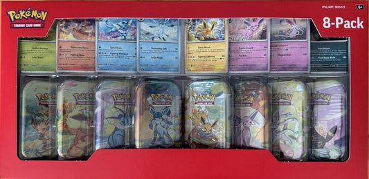 Prismatic Evolutions 8-Pack Mini Tins Box