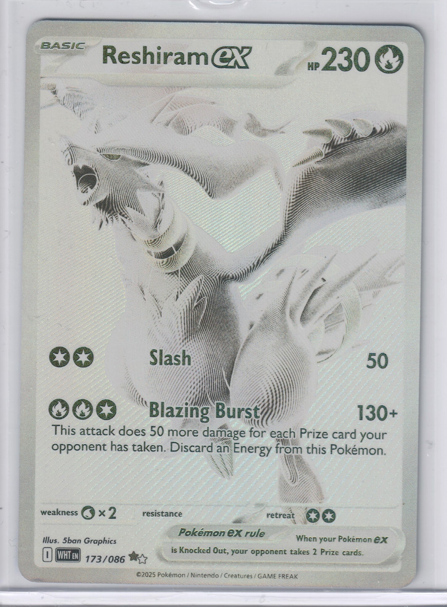 Reshiram ex - 173/086 - SV: White Flare (WHT)