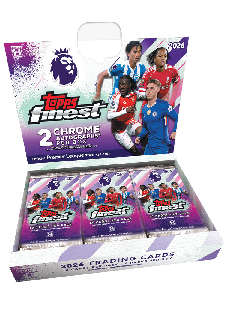 2025/26 Topps Finest Premier League EPL Soccer Hobby Box (Presell)