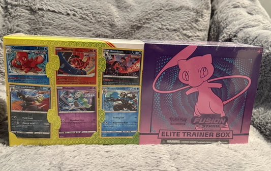 Pokémon Fusion Elite Trainer Box + 6 Bonus Cards Bundle