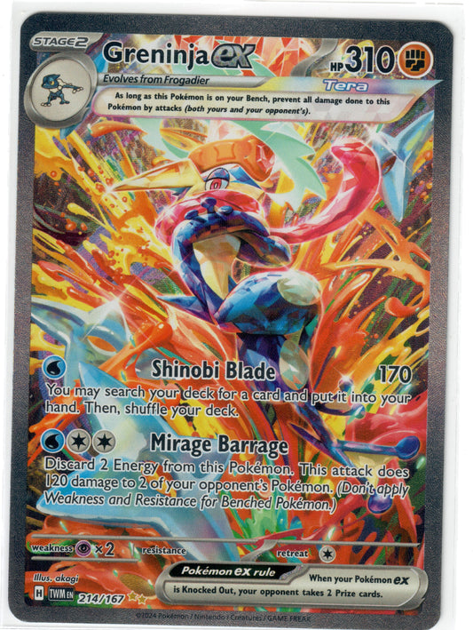 Greninja ex - 214/167 - SV06: Twilight Masquerade (TWM)