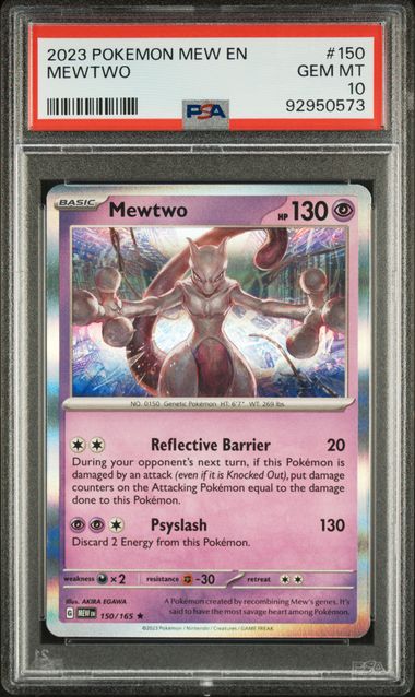 2023 POKEMON MEW EN-151 #150 MEWTWO PSA 10