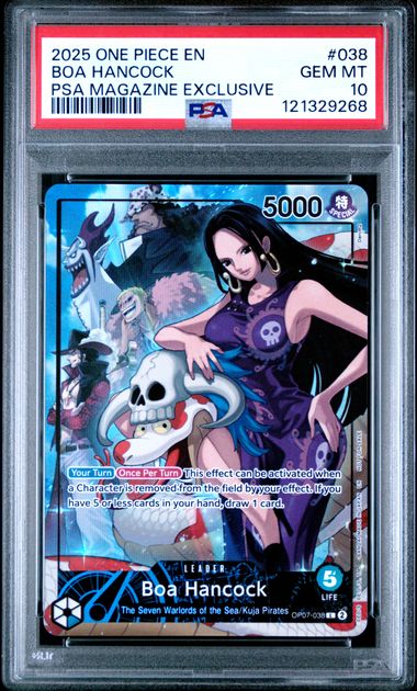 2025 ONE PIECE PROMOS 038 BOA HANCOCK PSA MAGAZINE EXCLUSIVE PSA 10