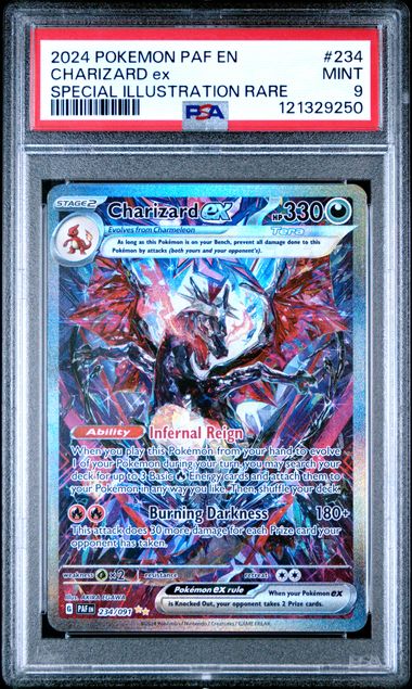 2024 POKEMON PAF EN-PALDEAN FATES 234 CHARIZARD EX SPECIAL ILLUSTRATION RARE PSA 9