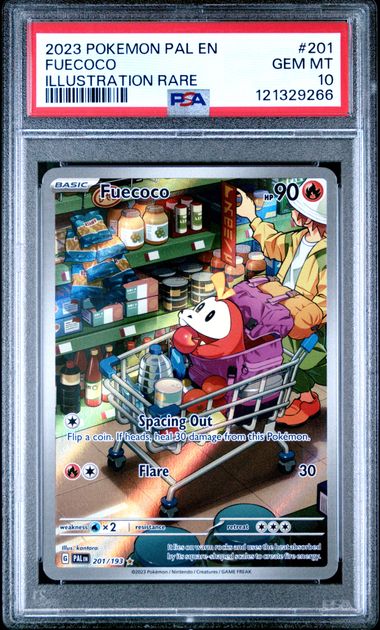 2023 POKEMON PAL EN-PALDEA EVOLVED 201 FUECOCO ILLUSTRATION RARE PSA 10