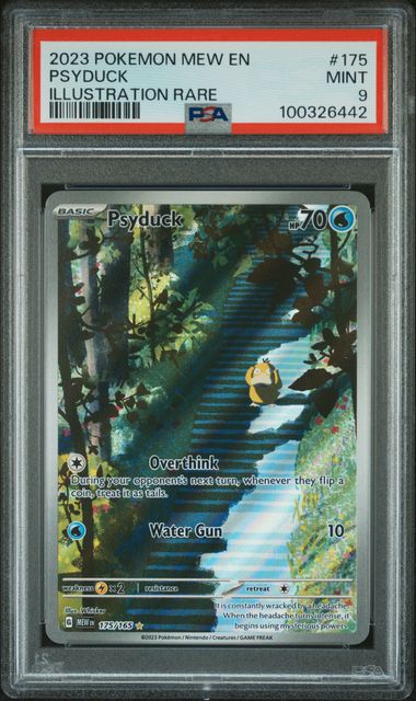 2023 POKEMON MEW EN-151 #175 PSYDUCK ILLUSTRATION RARE PSA 9