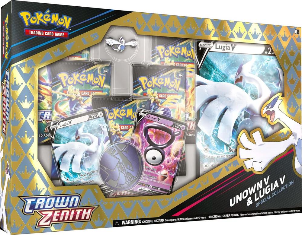 Pokemon Crown Zenith Lugia & unown V Special Collection