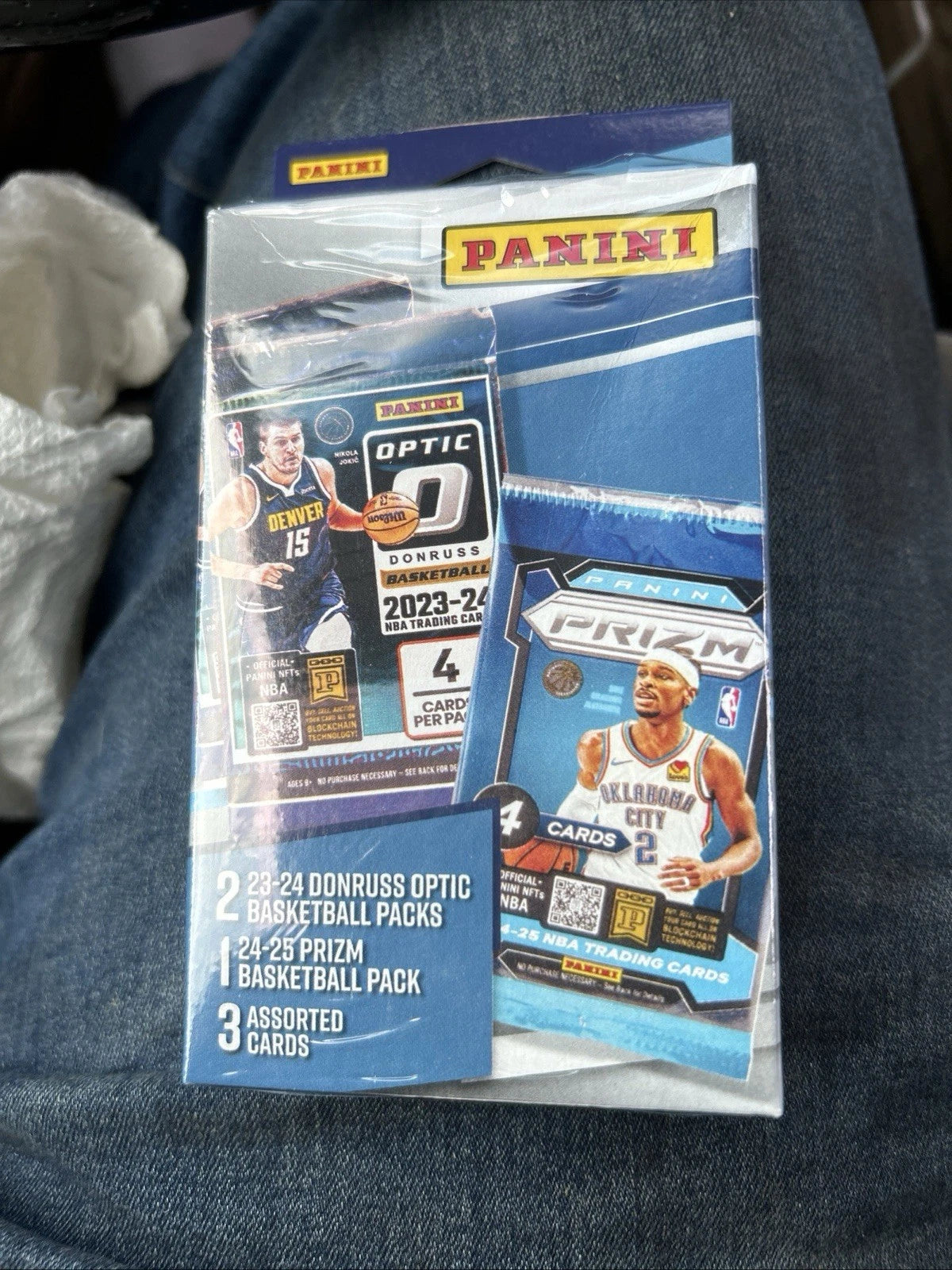 2024-25 Panini MJH BASKETBALL NBA 3 PACK Optic (2023-24) & Prizm HANGER BOX